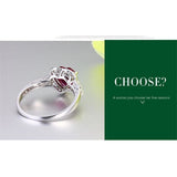 AliExpress Fine Fashion Jewelry-Ring Deep Red Created Ruby and CZ Heart Ring in 925 Sterling Silver, So Romantic!