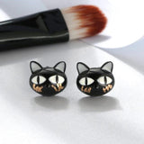 AliExpress Jewelry SET-Fine Fashion 925 Silver Black Cat Jewelry Sterling SIlver