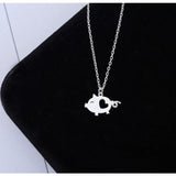 AliExpress Jewelry SET-Fine Fashion 925 Silver Dainty Pigs with Hearts Jewelry