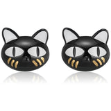 AliExpress Jewelry SET-Fine Fashion 925 Silver Earrings Black Cat Jewelry Sterling SIlver