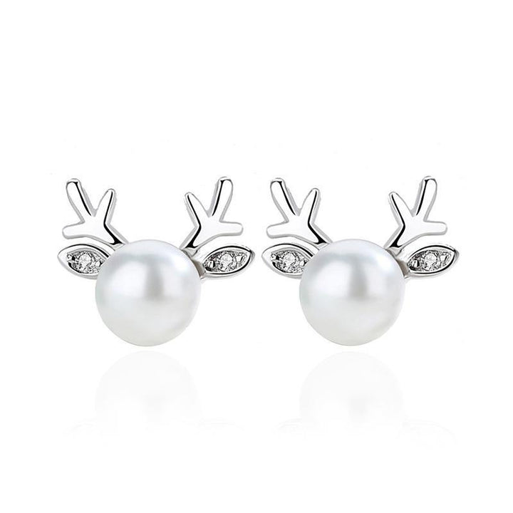 AliExpress Jewelry SET-Fine Fashion 925 Silver Earrings Deer Pearl Necklace and Earrings in 925 Sterling Silver