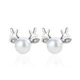 AliExpress Jewelry SET-Fine Fashion 925 Silver Earrings Deer Pearl Necklace and Earrings in 925 Sterling Silver