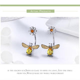 AliExpress Jewelry SET-Fine Fashion 925 Silver Earrings Honey Bee Jewelry SET, Ring, Earrings and Necklace BEE-autiful!  Elegant!