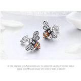 AliExpress Jewelry SET-Fine Fashion 925 Silver Earrings Honey Bee With a Star Jewelry SET : Ring, Necklace, Earrings