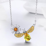 AliExpress Jewelry SET-Fine Fashion 925 Silver Honey Bee Jewelry SET, Ring, Earrings and Necklace BEE-autiful!  Elegant!