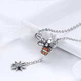 AliExpress Jewelry SET-Fine Fashion 925 Silver Honey Bee With a Star Jewelry SET : Ring, Necklace, Earrings