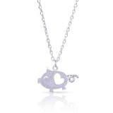 AliExpress Jewelry SET-Fine Fashion 925 Silver Necklace Dainty Pigs with Hearts Jewelry