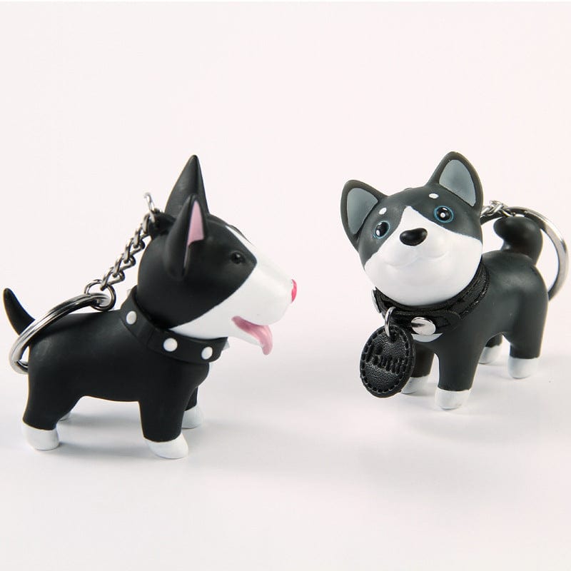 AliExpress Keychain Black Mutt OUT OF STOCK Dog Keychain 4 Types, Black and White Bull Terriers and Mutt Doggy*