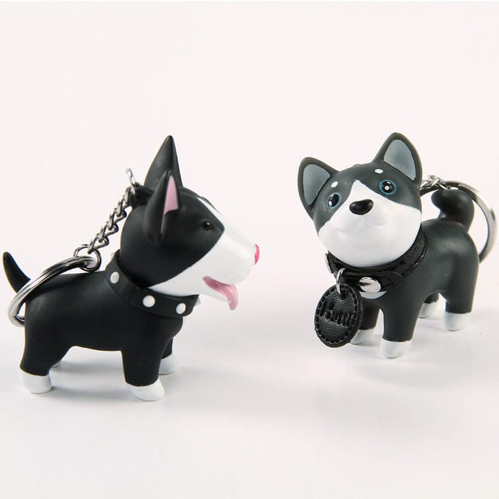 AliExpress Keychain Black Mutt OUT OF STOCK Dog Keychain 4 Types, Black and White Bull Terriers and Mutt Doggy*