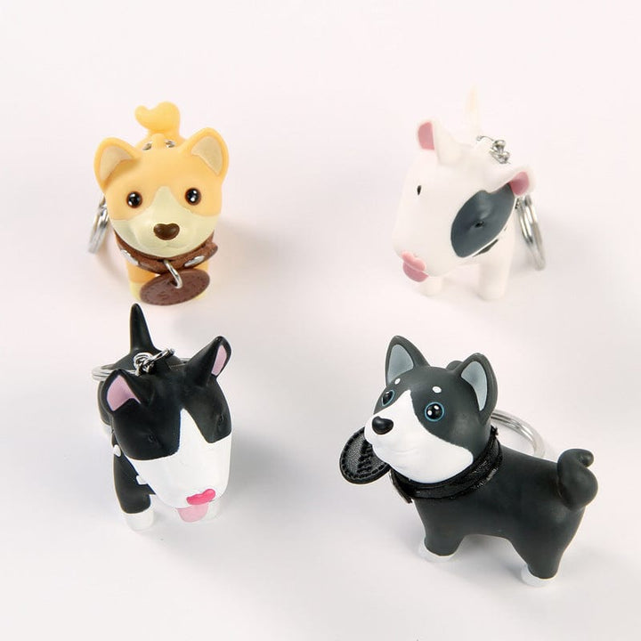 AliExpress Keychain Black Terrier* Dog Keychain 4 Types, Black and White Bull Terriers and Mutt Doggy*