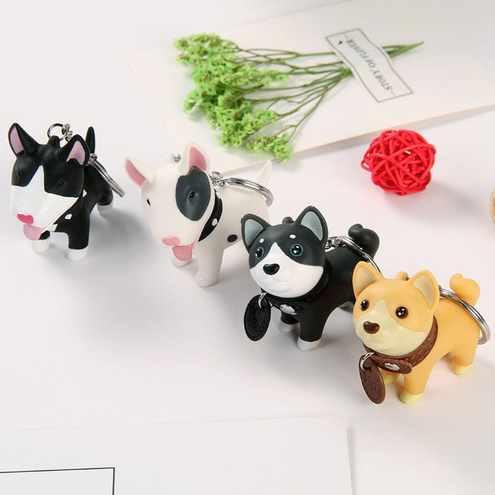 AliExpress Keychain White Terrier* Dog Keychain 4 Types, Black and White Bull Terriers and Mutt Doggy*