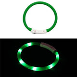 AliExpress PET Green / SM 14" LED Lighted Collars to Keep Pets SAFE at Night!  Rechargeable *