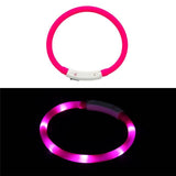 AliExpress PET Pink / SM 14" LED Lighted Collars to Keep Pets SAFE at Night!  Rechargeable *