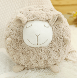 AliExpress Plush Animals beige Fluffy Ewe Sheep Plushie, Chair Cushion or Baby Floor Play Mat Embroidered Features *