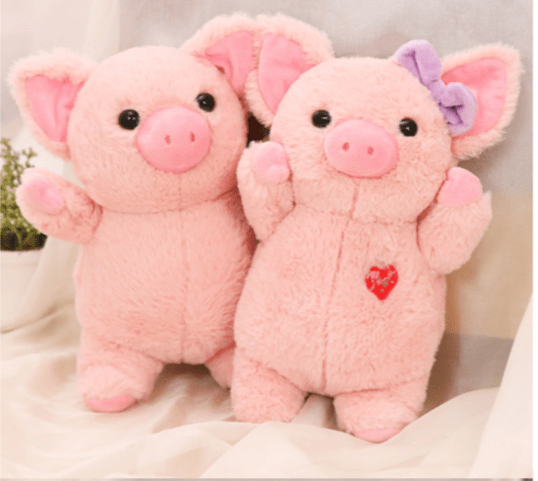 Aliexpress Plush Animals Medium Sized Plush Pink Piggies Boy and Girl Sweet Piggies*