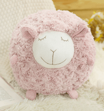 AliExpress Plush Animals pink Fluffy Ewe Sheep Plushie, Chair Cushion or Baby Floor Play Mat Embroidered Features *