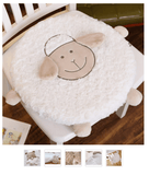 AliExpress Plush Animals White Cushion Fluffy Ewe Sheep Plushie, Chair Cushion or Baby Floor Play Mat Embroidered Features *