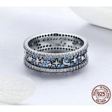 AliExpress rings 6 Celestial Galaxy Ring with Blue CZ, Glittering Moon, Stars and Planets on Your Finger!