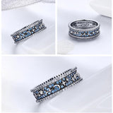 AliExpress rings Celestial Galaxy Ring with Blue CZ, Glittering Moon, Stars and Planets on Your Finger!