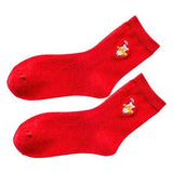 AliExpress Socks Pig Socks CUTE Pig Socks in Bright Red Cotton Blend