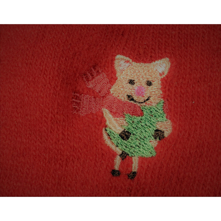 AliExpress Socks Piggy with Christmas Tree Pig Socks CUTE Pig Socks in Bright Red Cotton Blend