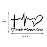 AliExpress Sticker/Bumper Sticker Faith-Hope-Love Sticker for Car or Wherever You Want to Share a Good Message!