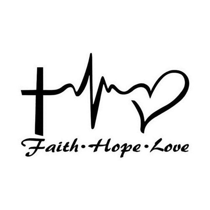AliExpress Sticker/Bumper Sticker Faith-Hope-Love Sticker for Car or Wherever You Want to Share a Good Message!