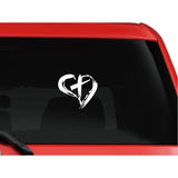 AliExpress Sticker/Bumper Sticker Heart / White Christian Decal Stickers for Your Car or Wherever You Want to Share the Good News!