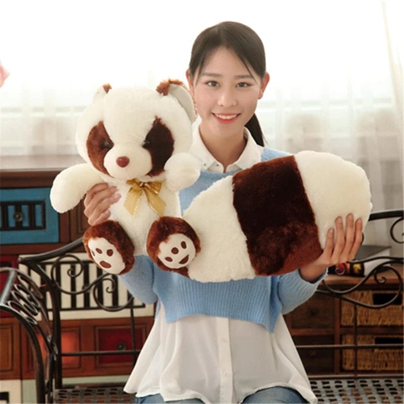 BIG Plush Red Panda or Raccoon Stuffed Animal Pillow The Pink Pigs