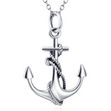 Anchor Pendant and 18" Chain, Sterling Silver Fine Jewelry - The Pink Pigs, A Compassionate Boutique