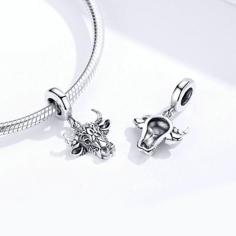 Animal Charms for Pandora Style Bracelets Sterling Silver Cow, Pig, Owl, Chipmunk - The Pink Pigs, Animal Lover's Boutique