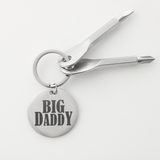 Dad's Favorite Keychain BIG DADDY in Steel or Black Custom Engraving Available - The Pink Pigs, Animal Lover's Boutique