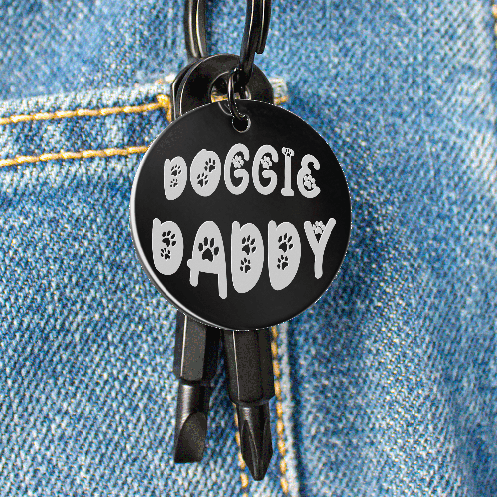 Doggie Daddy Best Father's Day Gift from the Furbabies! Engraving Available - The Pink Pigs, Animal Lover's Boutique