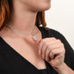 Custom FootPrint Birthstone Necklace for Moms