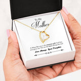 Mother's Day Gift Necklace Daughter - 14k White Gold Finish / 18k Yellow Gold Finish - The Pink Pigs, A Compassionate Boutique