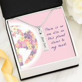 "Close to my Heart" Necklace - Engraved with Birthstone, Personalized - The Pink Pigs, A Compassionate Boutique