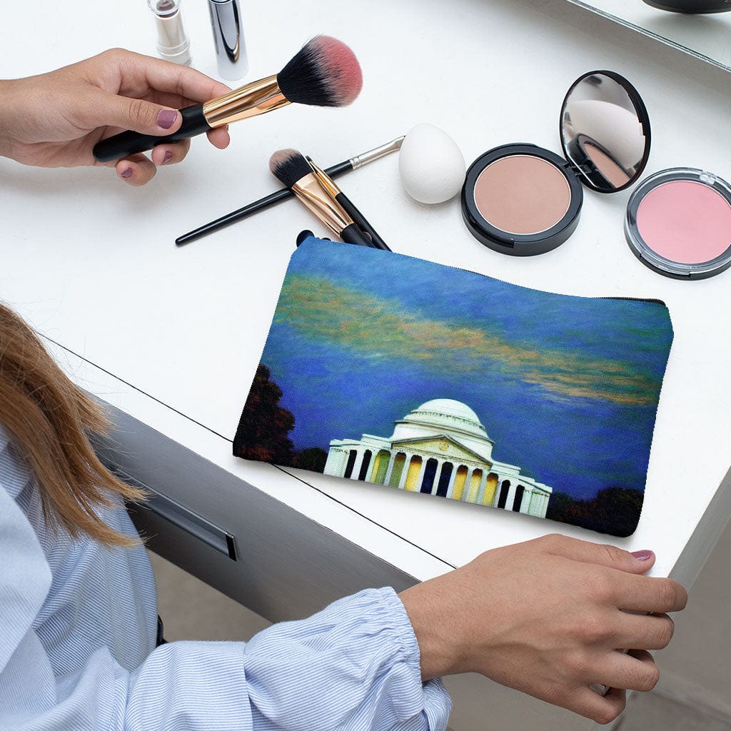 Washington State Makeup Bag - Claude Monet Cosmetic Bag - Art Makeup Pouch