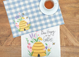 Spring Bee Happy In Blue Runner*