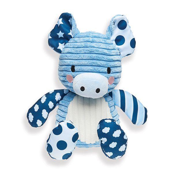 Baby's First Piggy Blue Pitter Patter Plush SO Cute! - The Pink Pigs, Animal Lover's Boutique