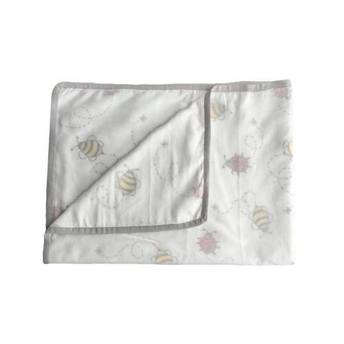 Bee & Bug Muslin Baby Blankie--HANDMADE, High Quality! - The Pink Pigs, A Compassionate Boutique