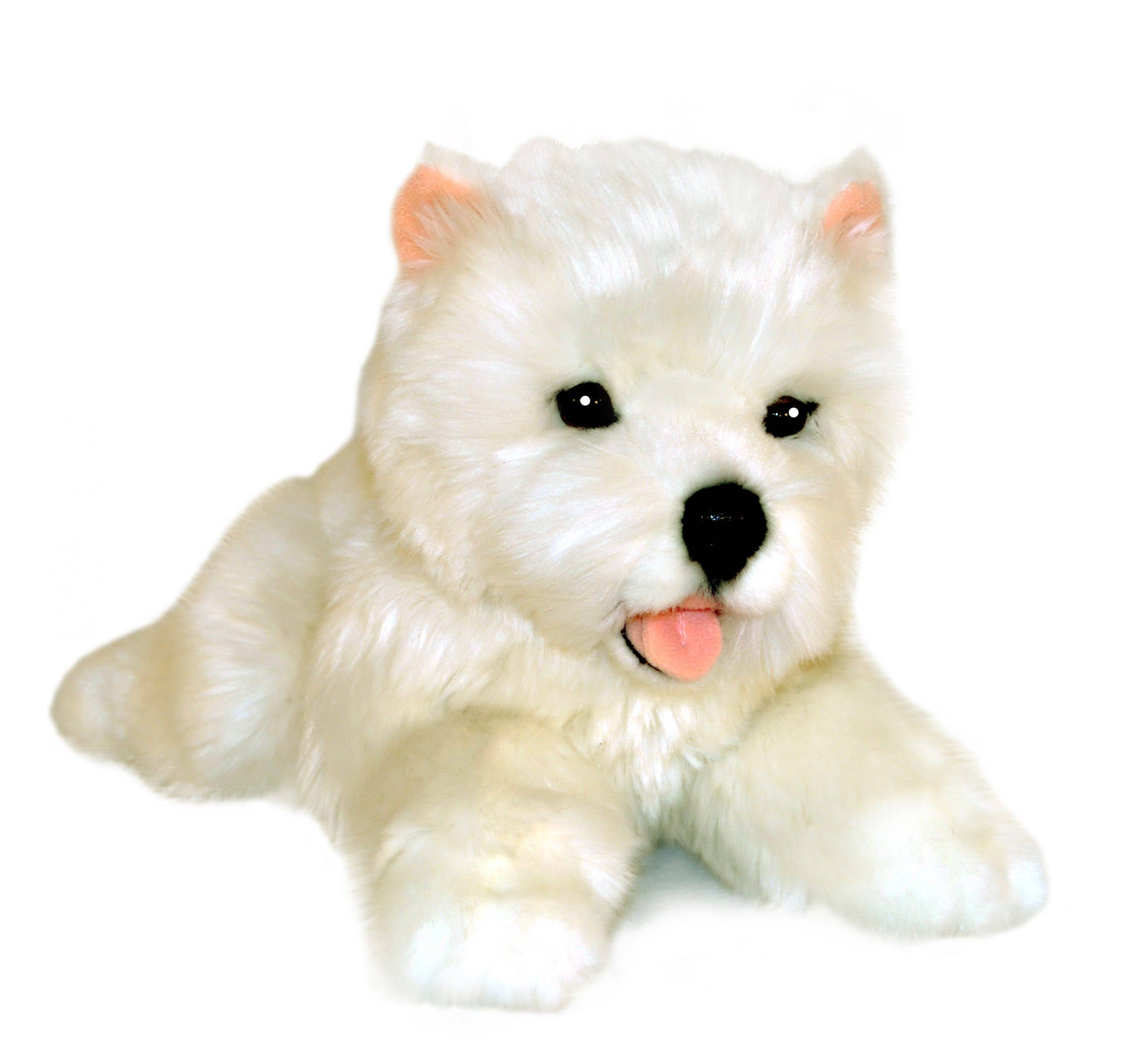 Plush West Highland White Terrier Puppy Size 28cm/11" Realistic