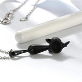 Cutest Black Cat Jewelry in solid Sterling Silver sure to Bring Smiles! - The Pink Pigs, A Compassionate Boutique