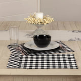 Vintage Check Black and White Table Runners and Placemats