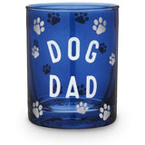 Blush Gifts For the Home Dog Dad Cocktail Glass Blue 11oz.-Helps Rescued Animals!