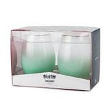 Blush Kitchen Mariposa Blush Stemless Wine Glasses