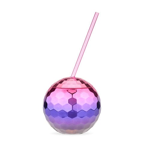 Blush Kitchen Rainbow Disco Ball Tumblers-The Best Dressed Drinks Have the Most Fun!