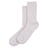 SOCKS-Hue Ribbed Ankle Socks, Cream  Super Soft