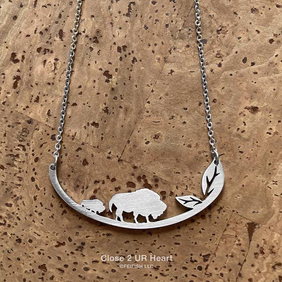 Wild Places/Animal Inspired Necklaces Stainless Steel MADE IN THE USA - The Pink Pigs, A Compassionate Boutique