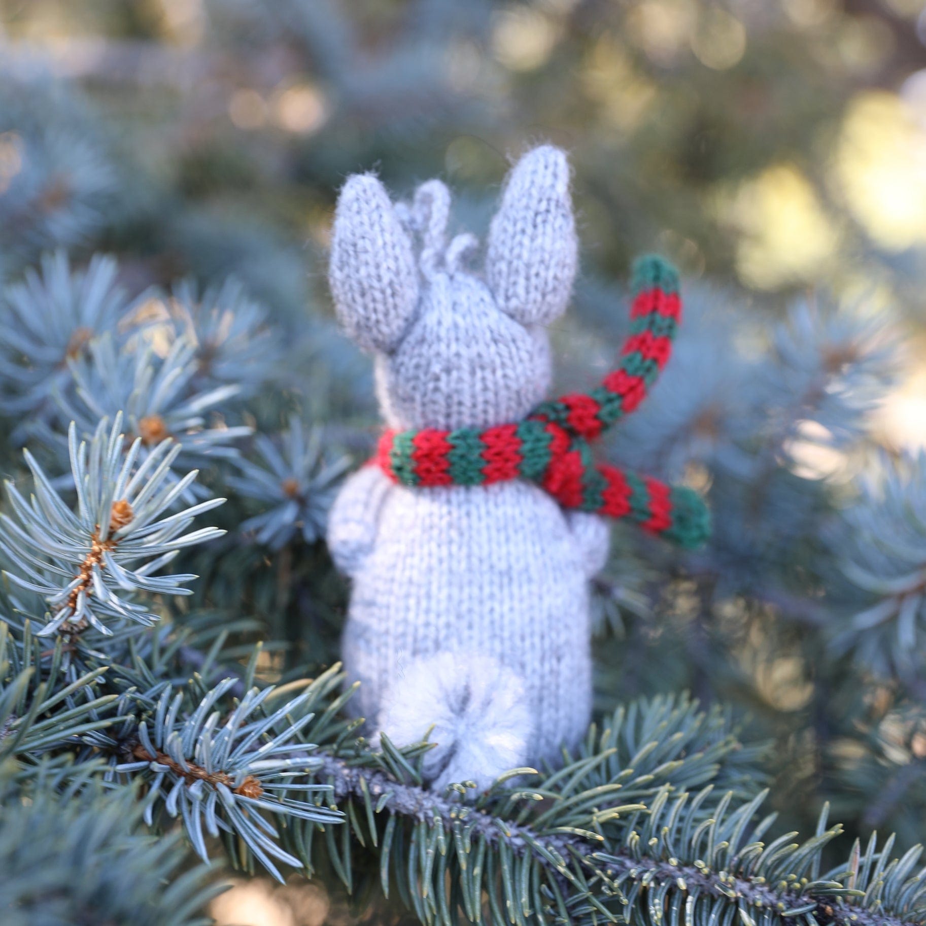 Bunny with Cocoa Handmade Ornament - The Pink Pigs, A Compassionate Boutique