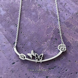 Bee, Dragonfly, Butterfly Stainless Steel Bar Pendants MADE IN USA! - The Pink Pigs, A Compassionate Boutique